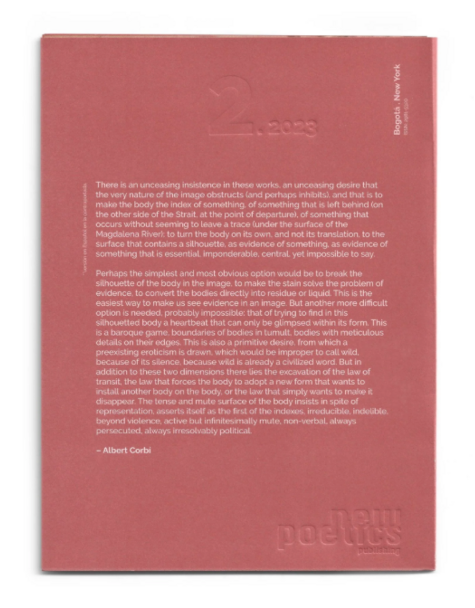 Felipe Romero Beltrán: The Body As Index