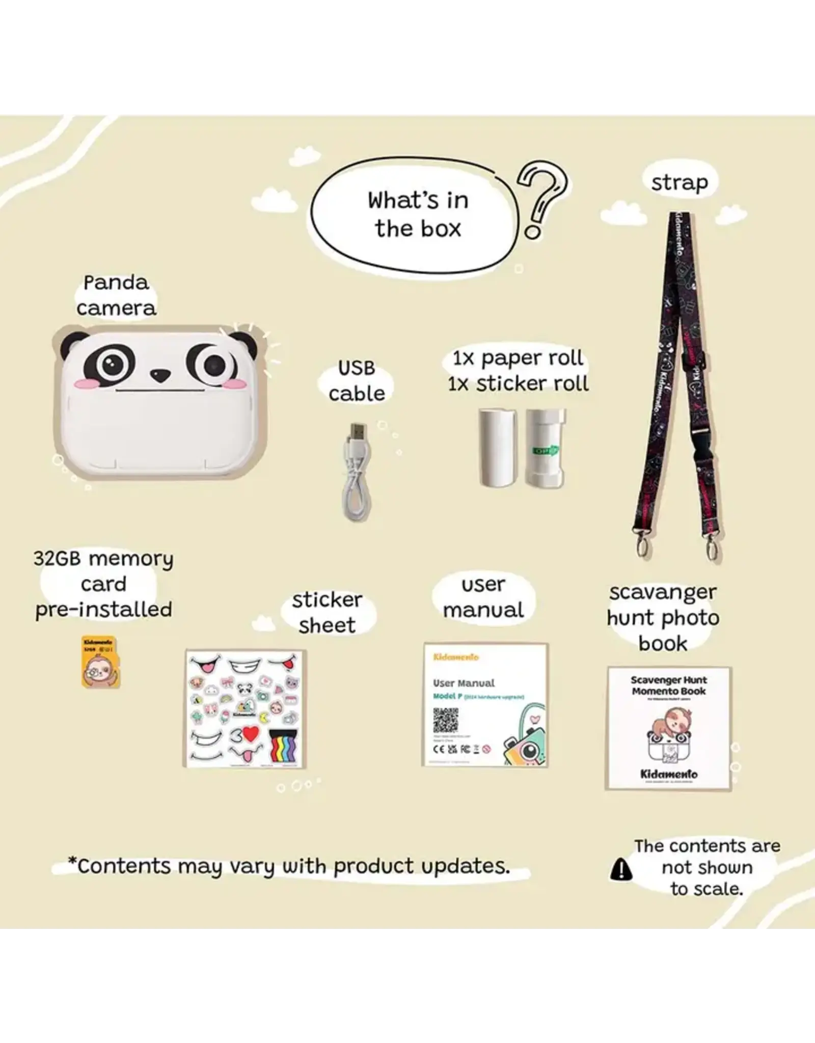 kidamento Panda Print and Digital Camera