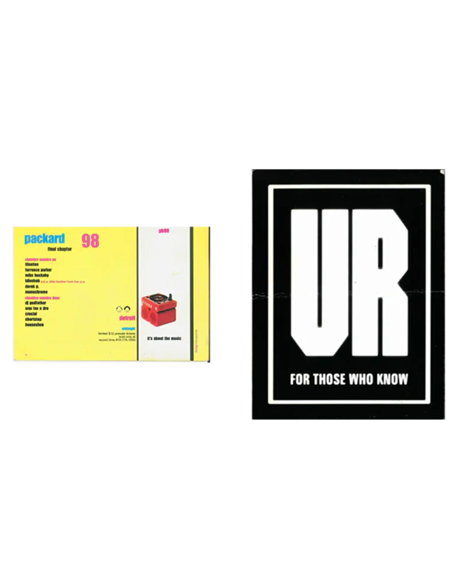 Detroit Rave Flyers 1993-1999