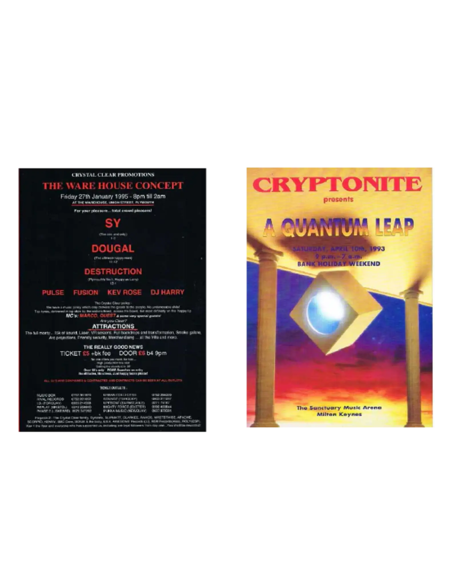 U.K. Rave Flyers 1991-1996