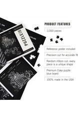 1000 Piece Puzzle - Camera Blackboard Patent