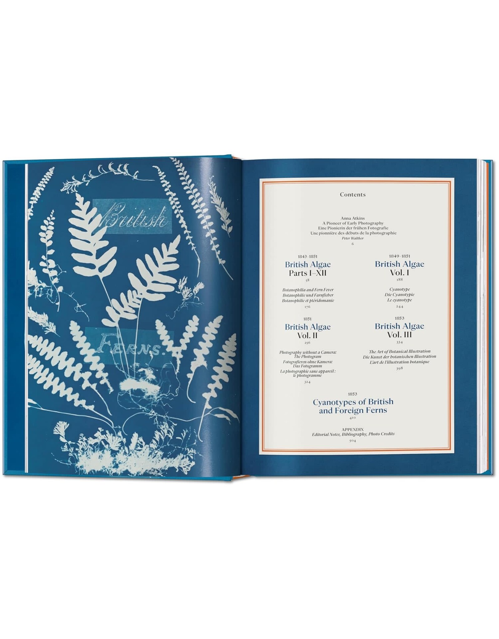 TASCHEN Anna Atkins. Cyanotypes. 45th Ed. (45th Edition) (Multilingual Edition)