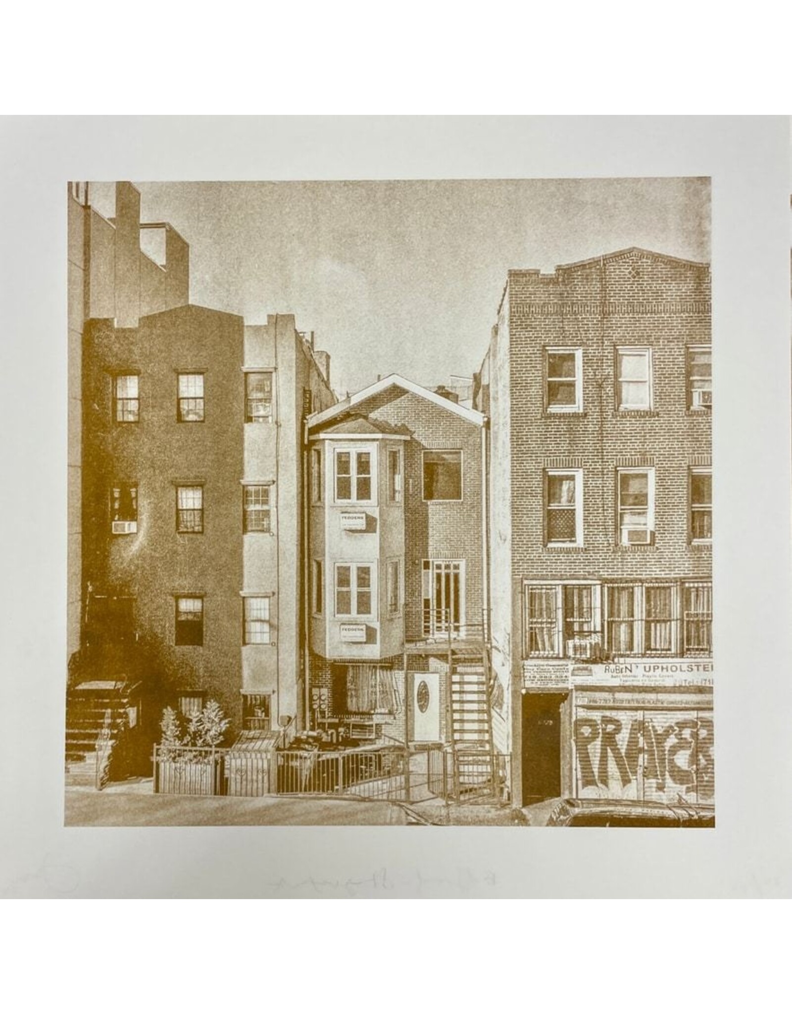 Gold Rain Bedstuy riso print