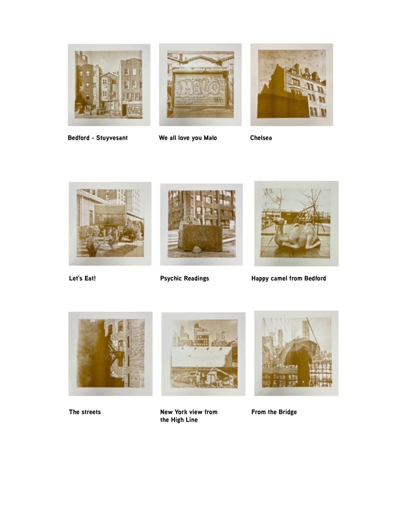 Gold Rain Bedstuy riso print