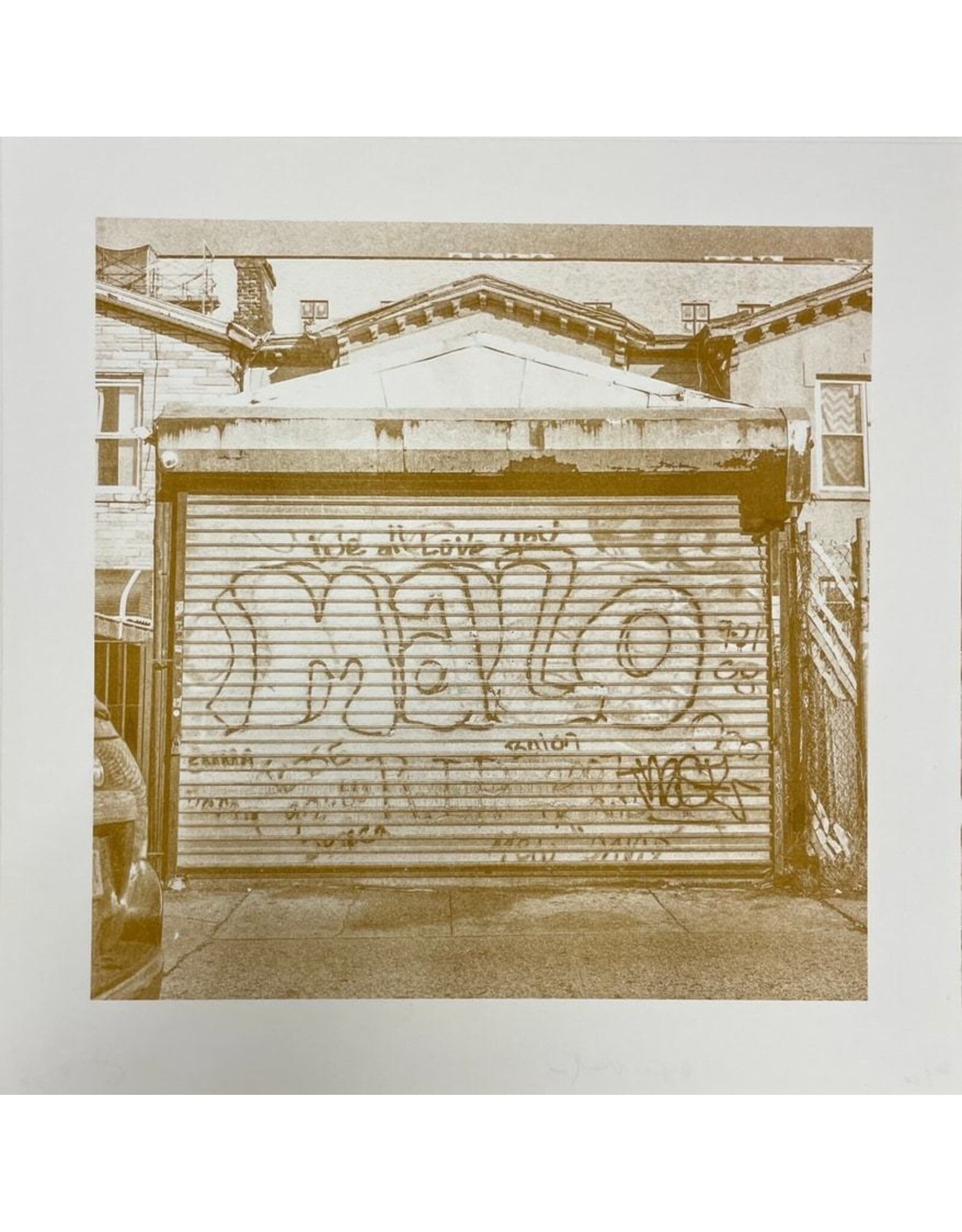 Gold Rain Bye Malo riso print