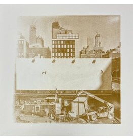 Gold Rain New York view print riso print