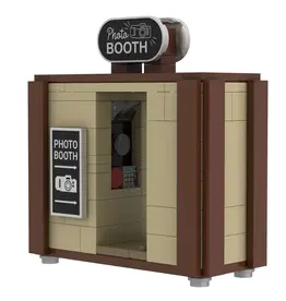 B customs Photo booth building blocks lego set