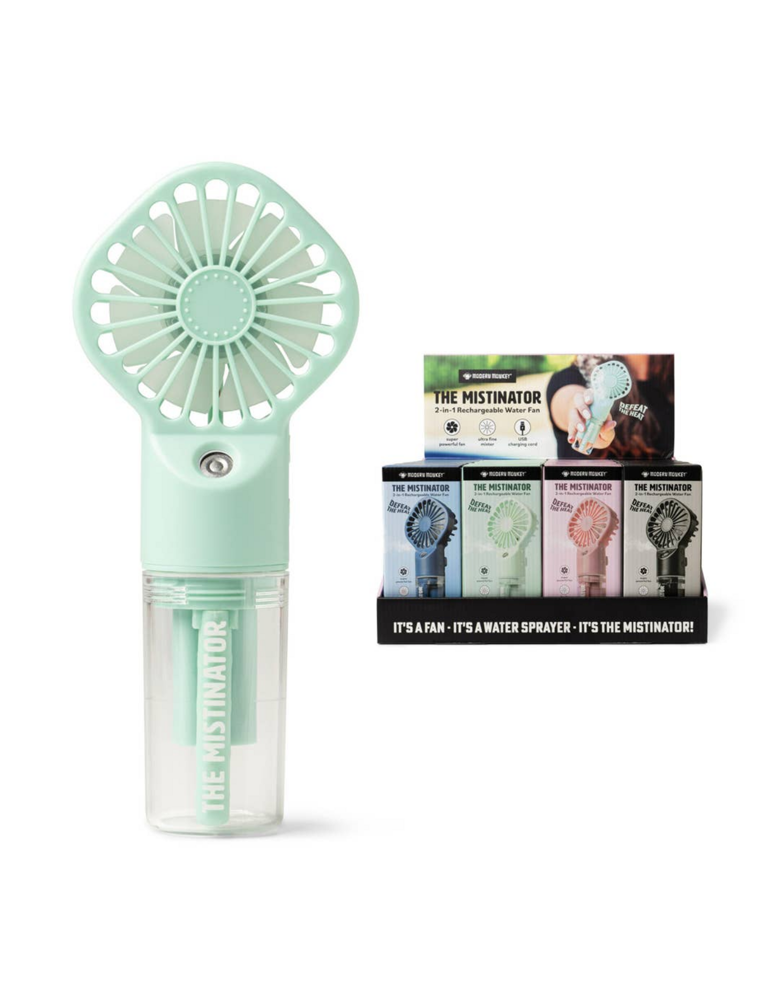 Modern Monkey the Mistinator 2-in-1 Rechargeable Water Fan