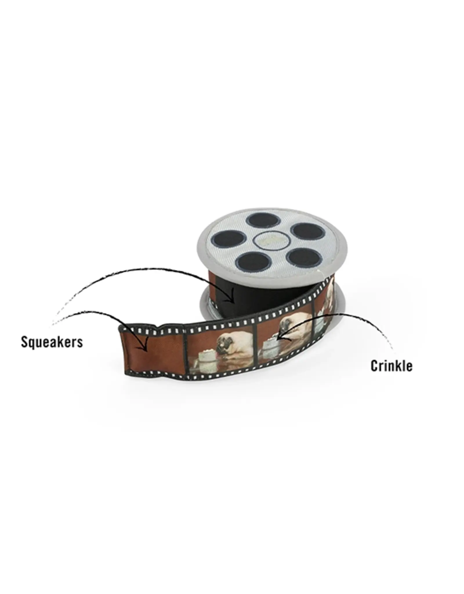 Film Reel Dog Toy