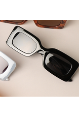 Bold Rectangular Sunglasses + sleeve