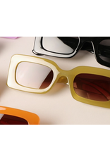 Bold Rectangular Sunglasses + sleeve