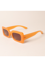 Bold Rectangular Sunglasses + sleeve