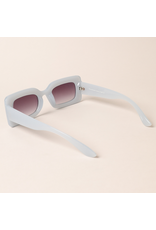 Bold Rectangular Sunglasses + sleeve