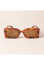 Bold Rectangular Sunglasses + sleeve