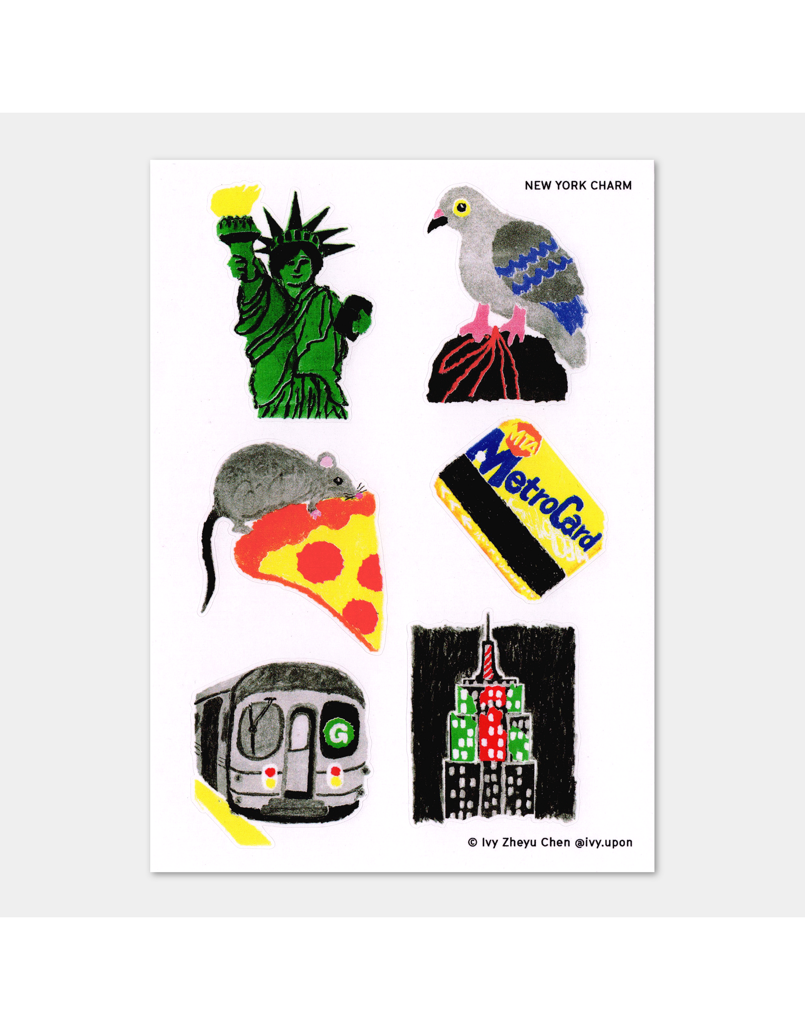 Upon Studio New York Charm - Sticker Sheet