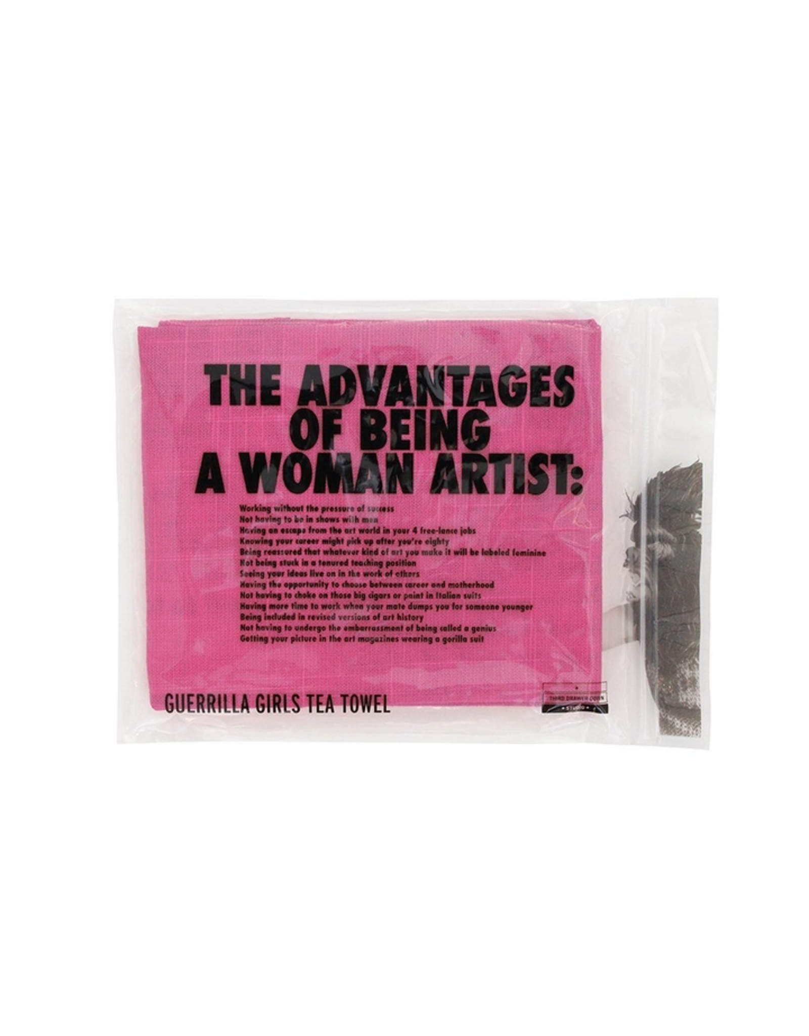 Advantages of Being A Woman Tea Towel X Guerrilla Girls