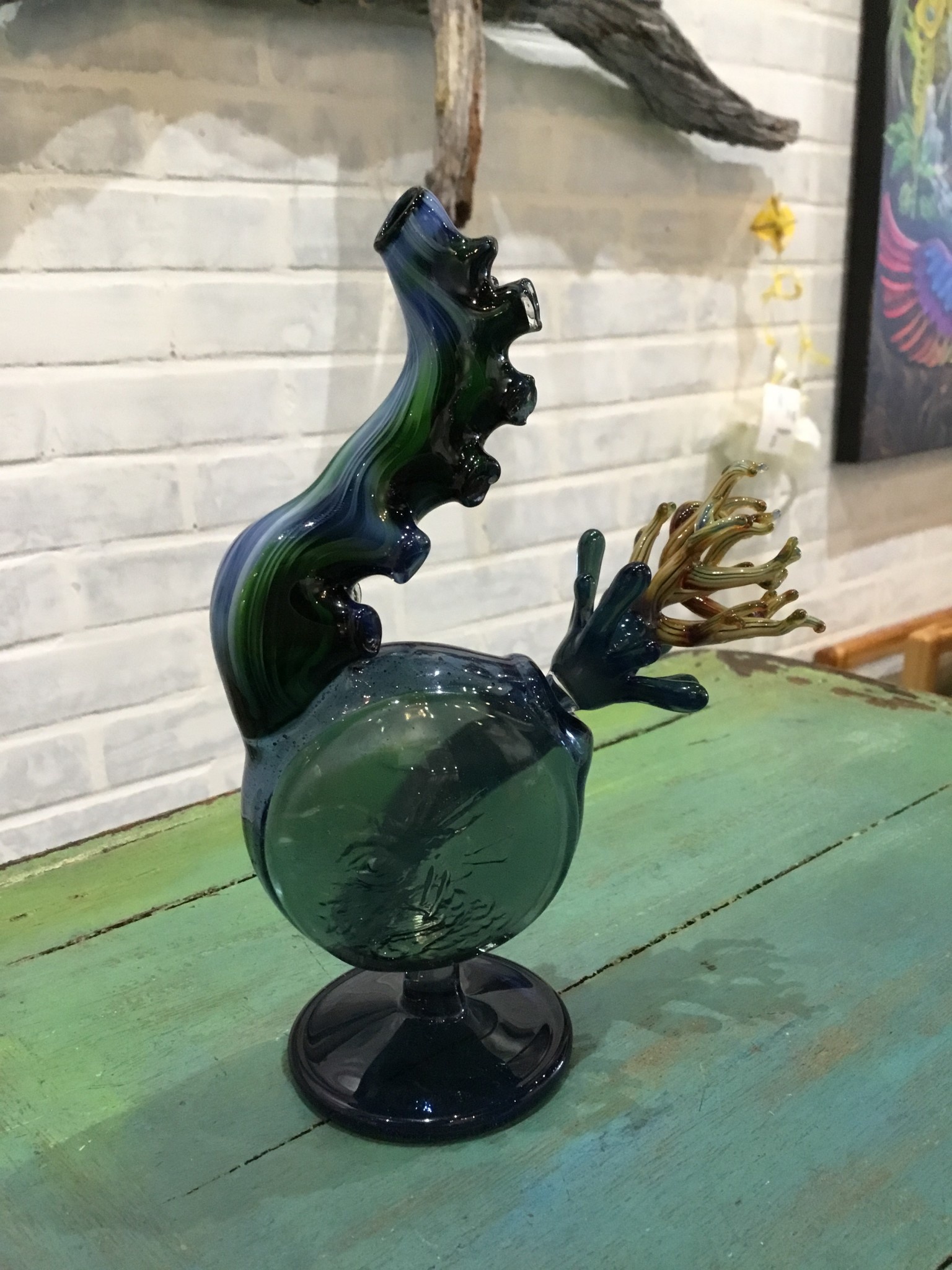 Nash Adams-Pruitt “Monk Seal Grinding He’e” Bubbler