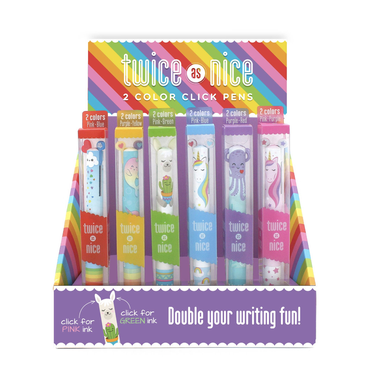 Twice As Nice Double Color Click Pen Twice As Nice Double Color Click Pen