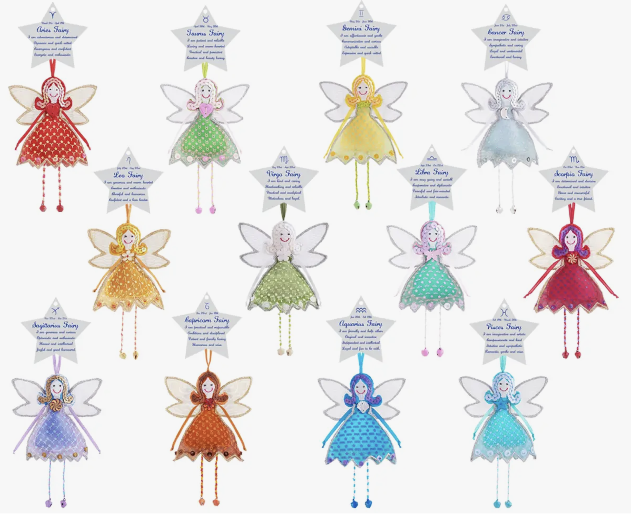 Zodiac Fairy Ornaments Zodiac Fairy Ornaments
