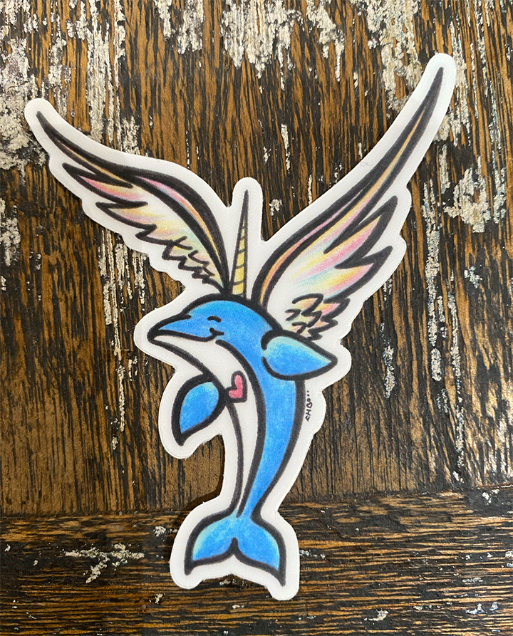 Celeste Holmes Stickers Dolphincorn Celeste Holmes Stickers Dolphincorn