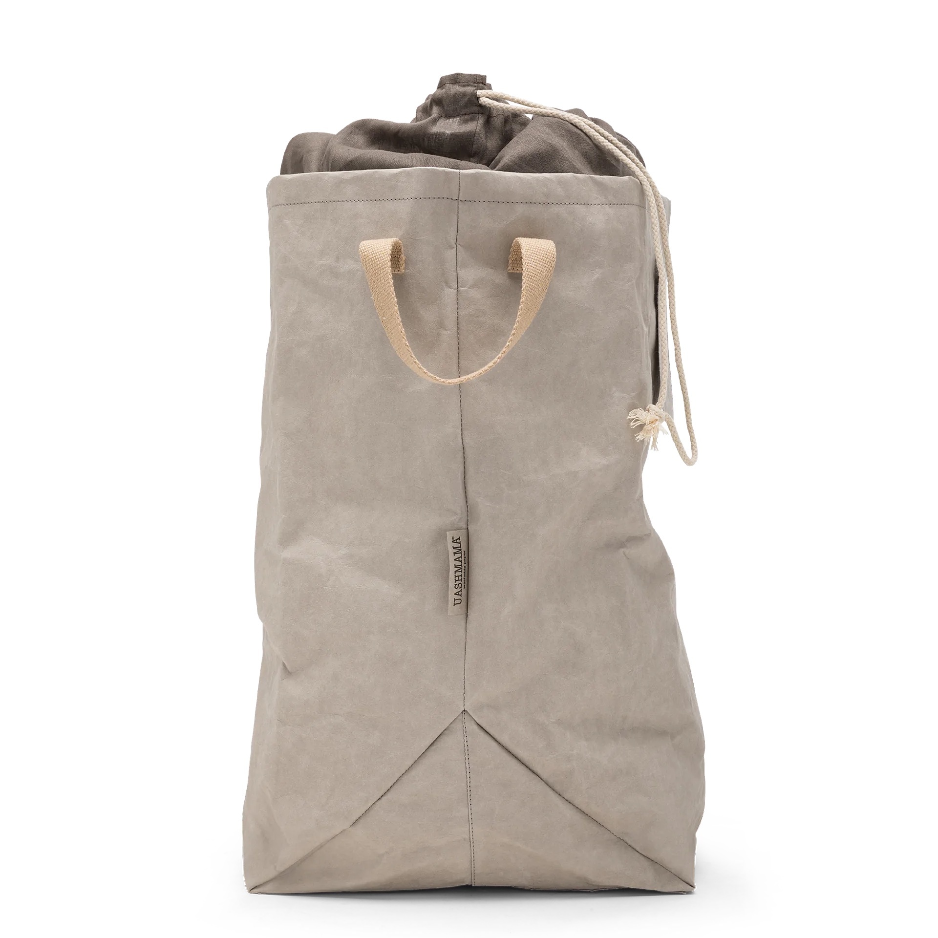 Uashmama Eco-Friendly Laundry Bag with Label (Grey)