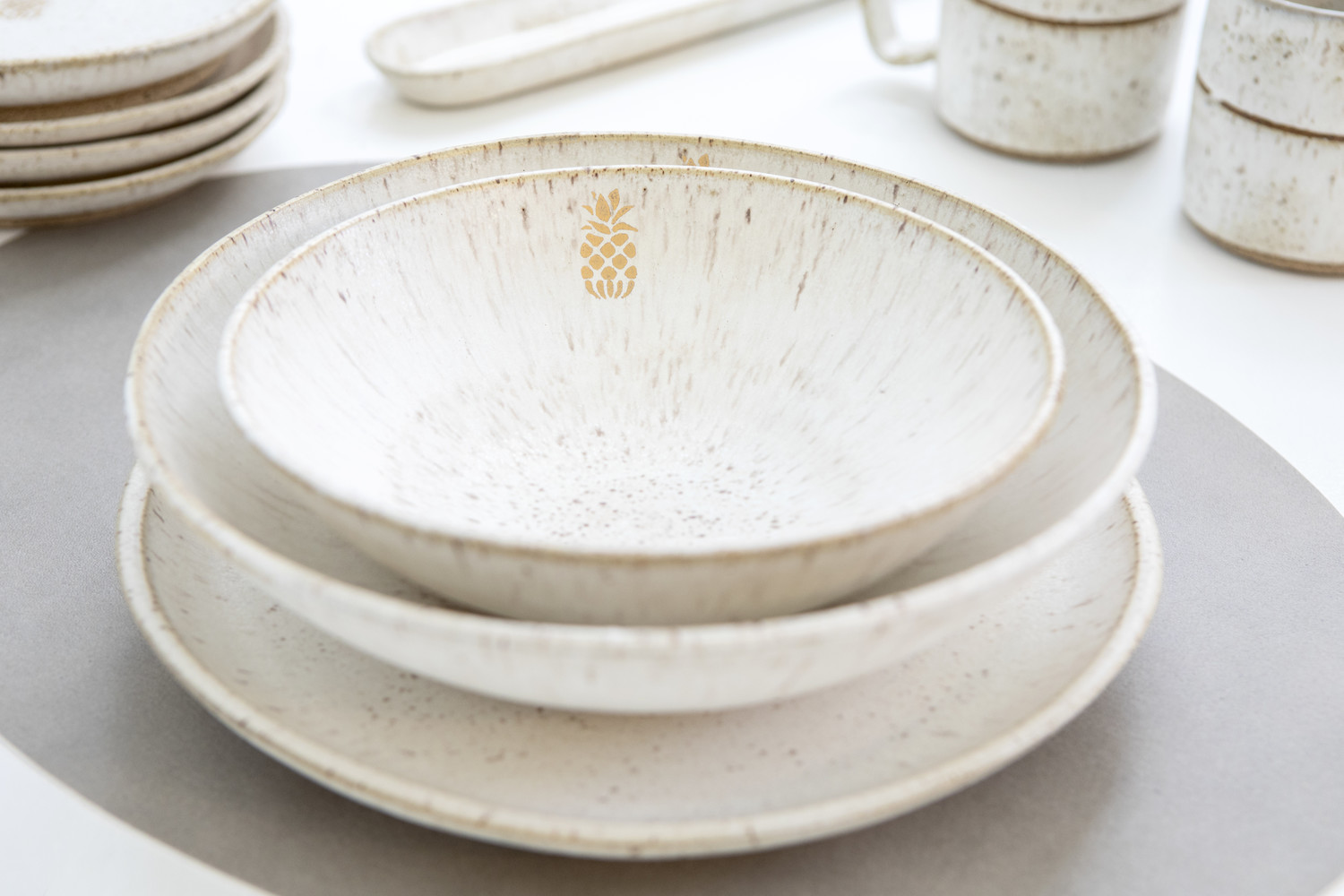 Shade & Shutter Soup Bowl in Sea Foam The Green Pineapple The Green