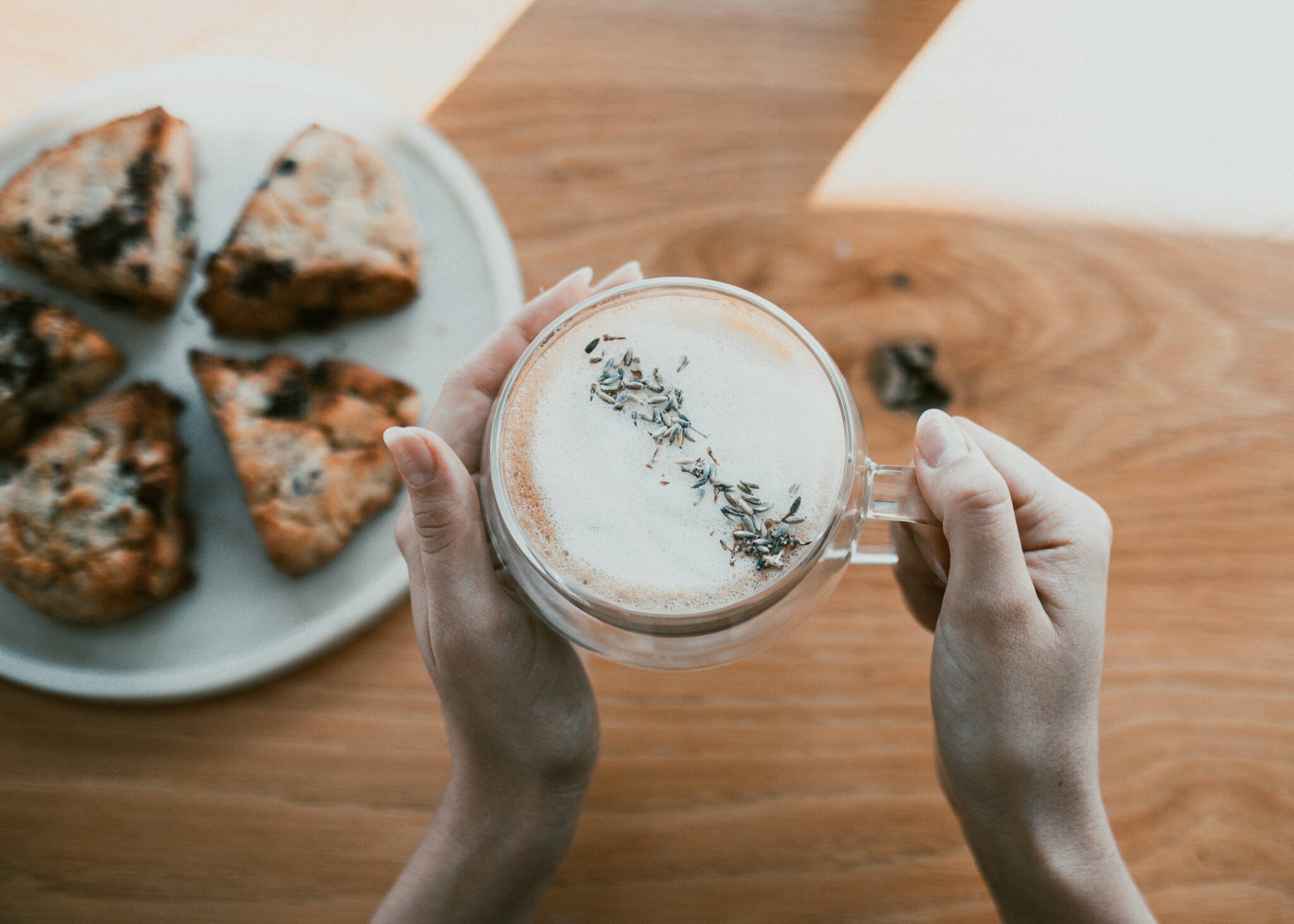 hand with coffee