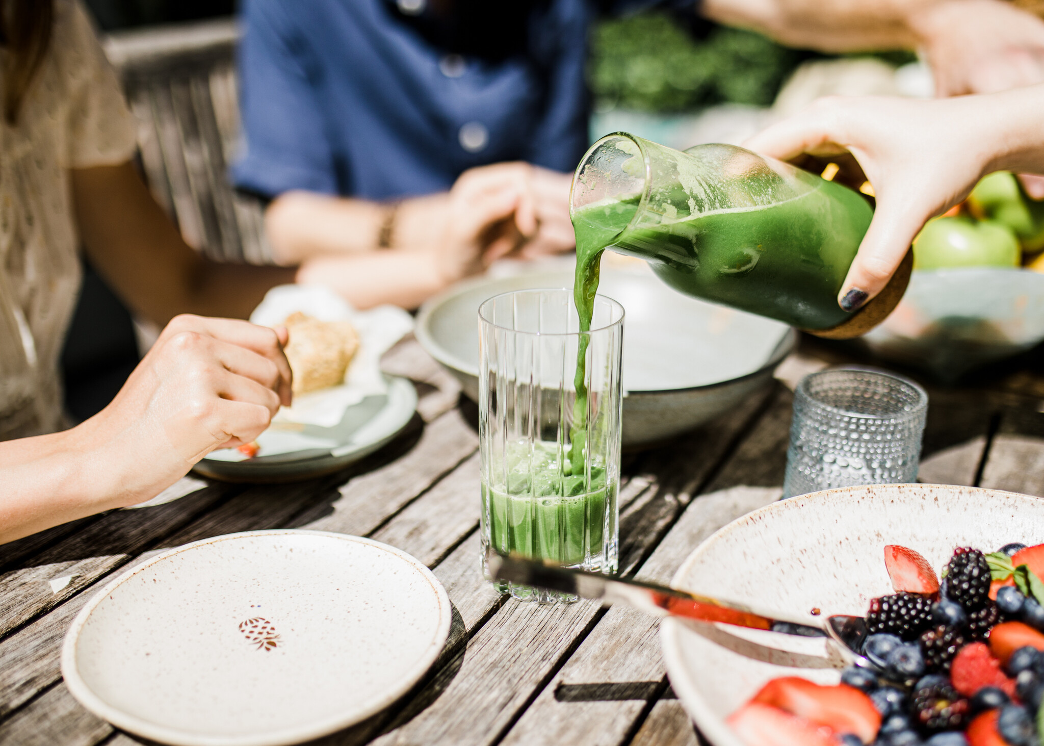 table with food