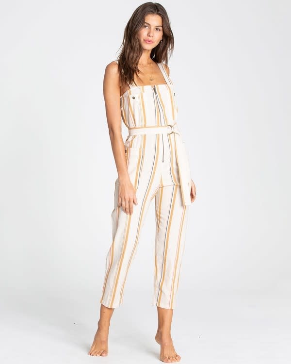 billabong white overalls