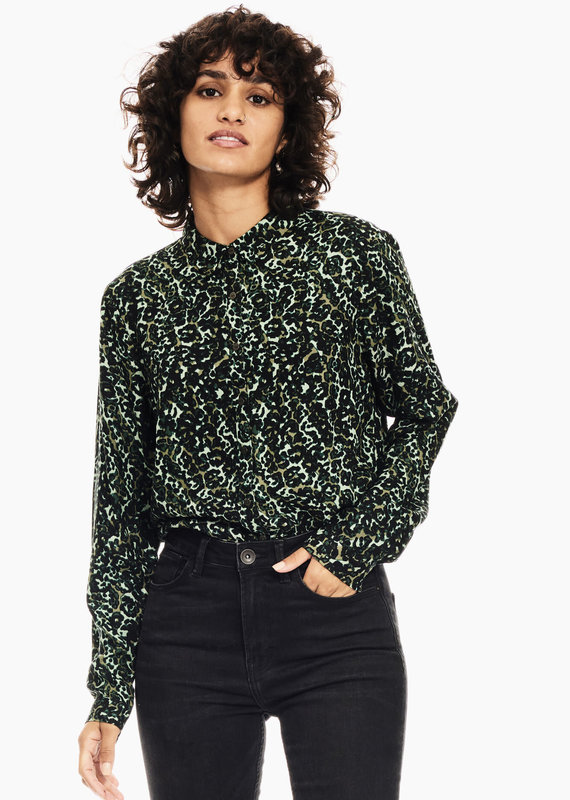 Garcia Ladies Collared Blouse Long Sleeve