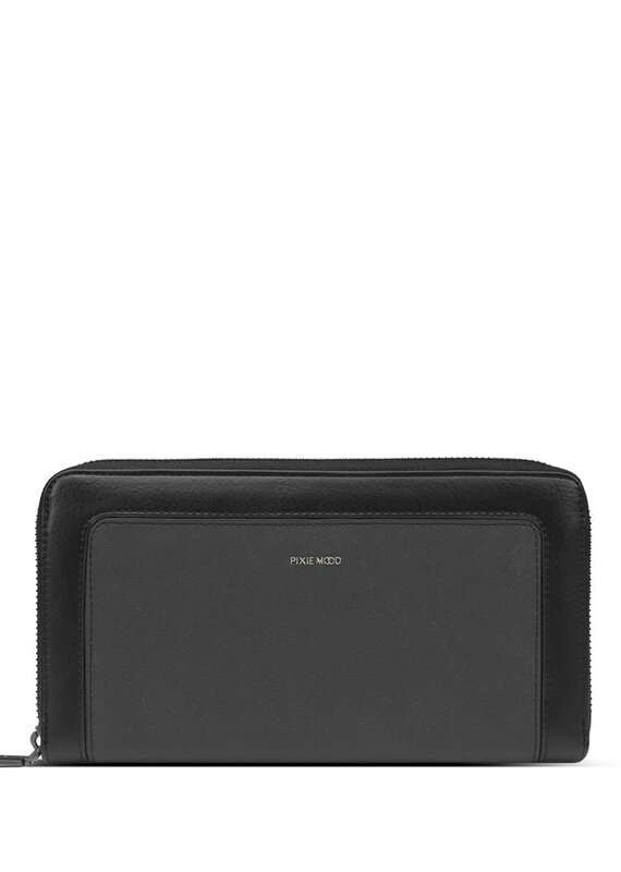 Pixie Mood Emma Ziparound Wallet - Black (recycled)