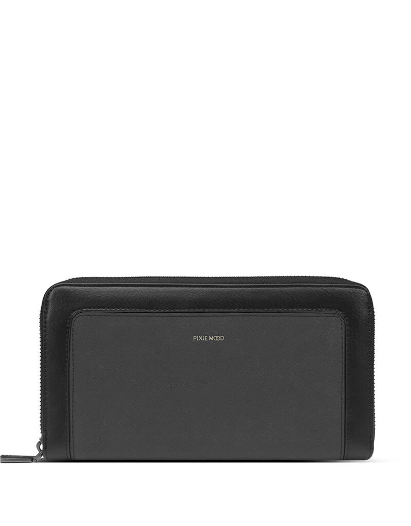 Pixie Mood Emma Ziparound Wallet - Black (recycled)