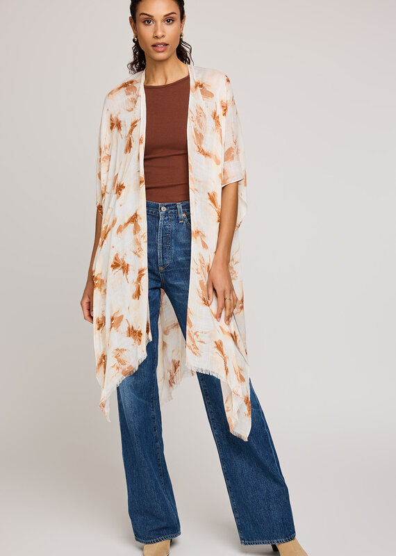 Gentle Fawn Mosaic Kimono - Sienna Petal