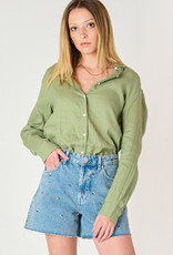 Dex LS Button Front Blouse