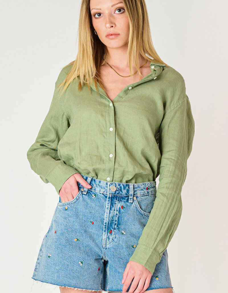 Dex LS Button Front Blouse