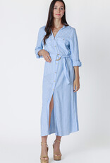 Dex LS Belted Shirtdress