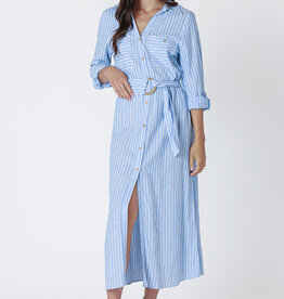 Dex LS Belted Shirtdress