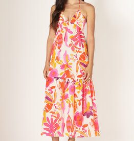 Dex SL Corset Tiered Maxi Dress
