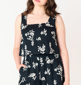 Dex SL Embroidered Square Neck Top