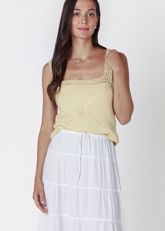 Dex SL Square Neck Crochet Top