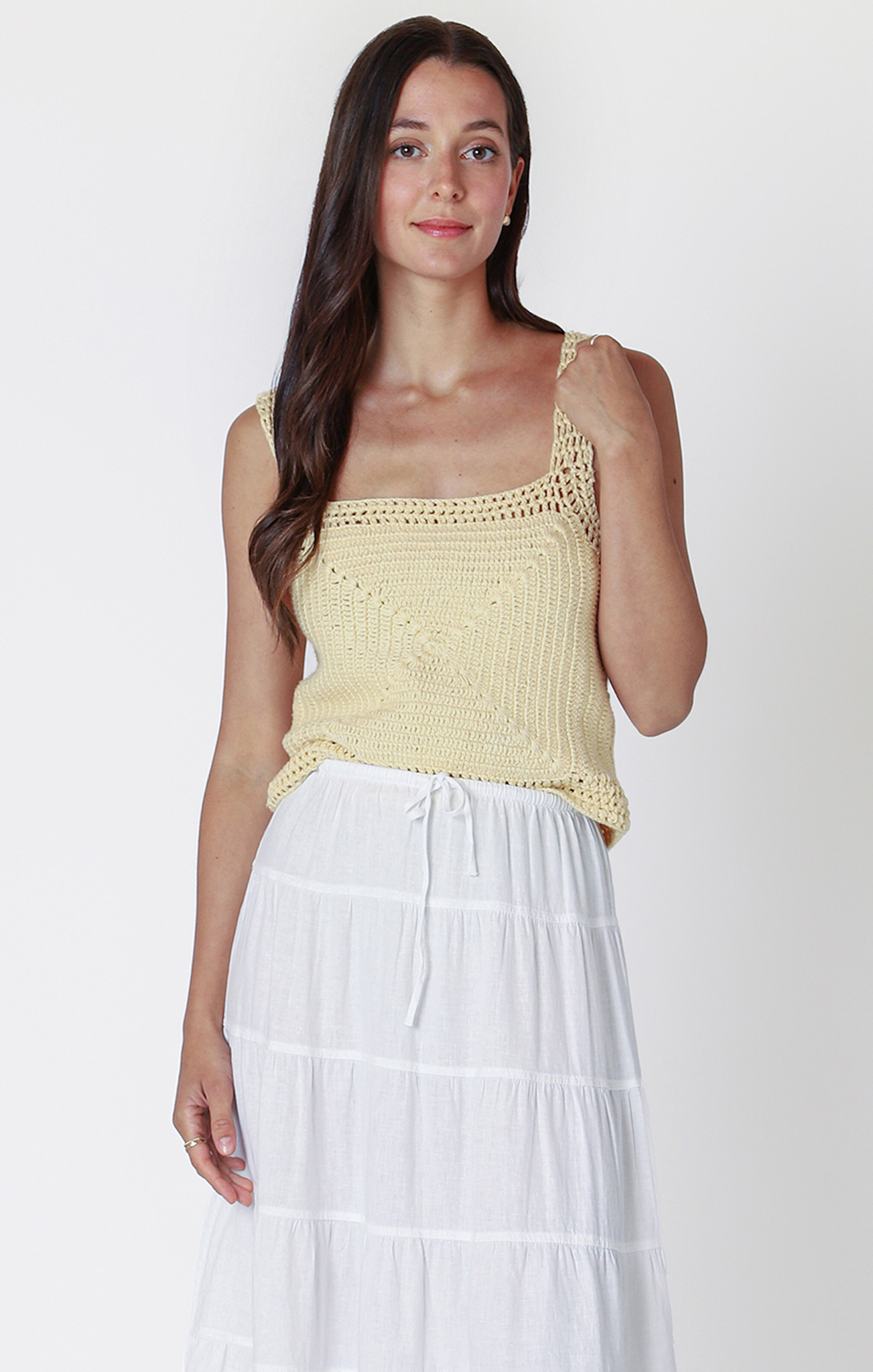 【determ】デターム Collagen Square Neck Collagen Square Neck Romper – determ;