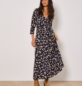 Apricot Multi Leaf Maxi Dress