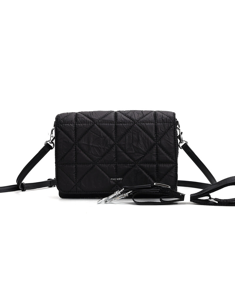 Pixie Mood Gianna Crossbody - Black Quilted