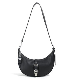 Pixie Mood Macy Shoulder Bag - Black Pebbled