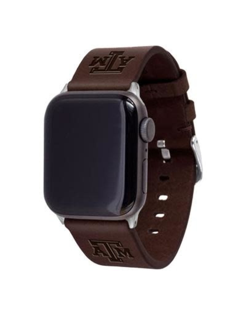 AFFINITY BANDS AFFINITY BANDS 38/40MM LEATHER WATCH BAND BROWN S