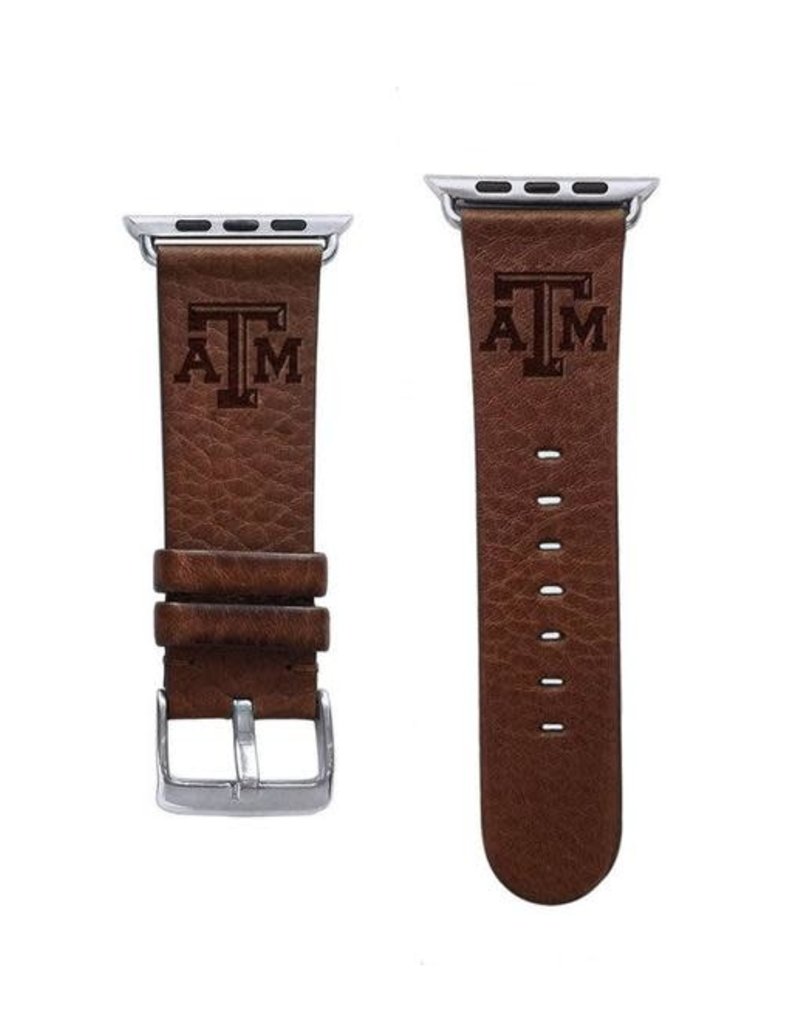AFFINITY BANDS AFFINITY BANDS 38/40MM LEATHER WATCH BAND BROWN S