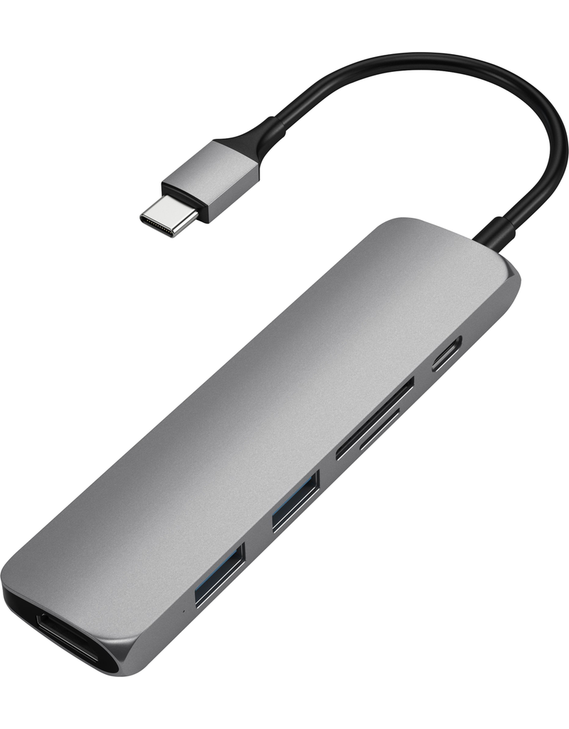 SATECHI SATECHI SLIM MULTIPORT V2 ADAPTER - SPACE GRAY