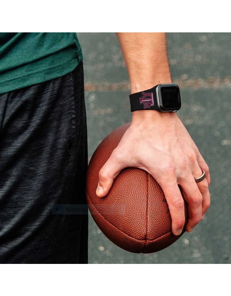 AFFINITY BANDS 38MM SILICONE SPORT BAND - ATM - BLACK