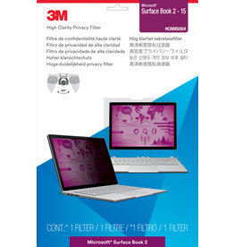 3M 3M HIGH CLARITY PRIVACY FILTER FOR MICROSOFT SURFACE BOOK 15"