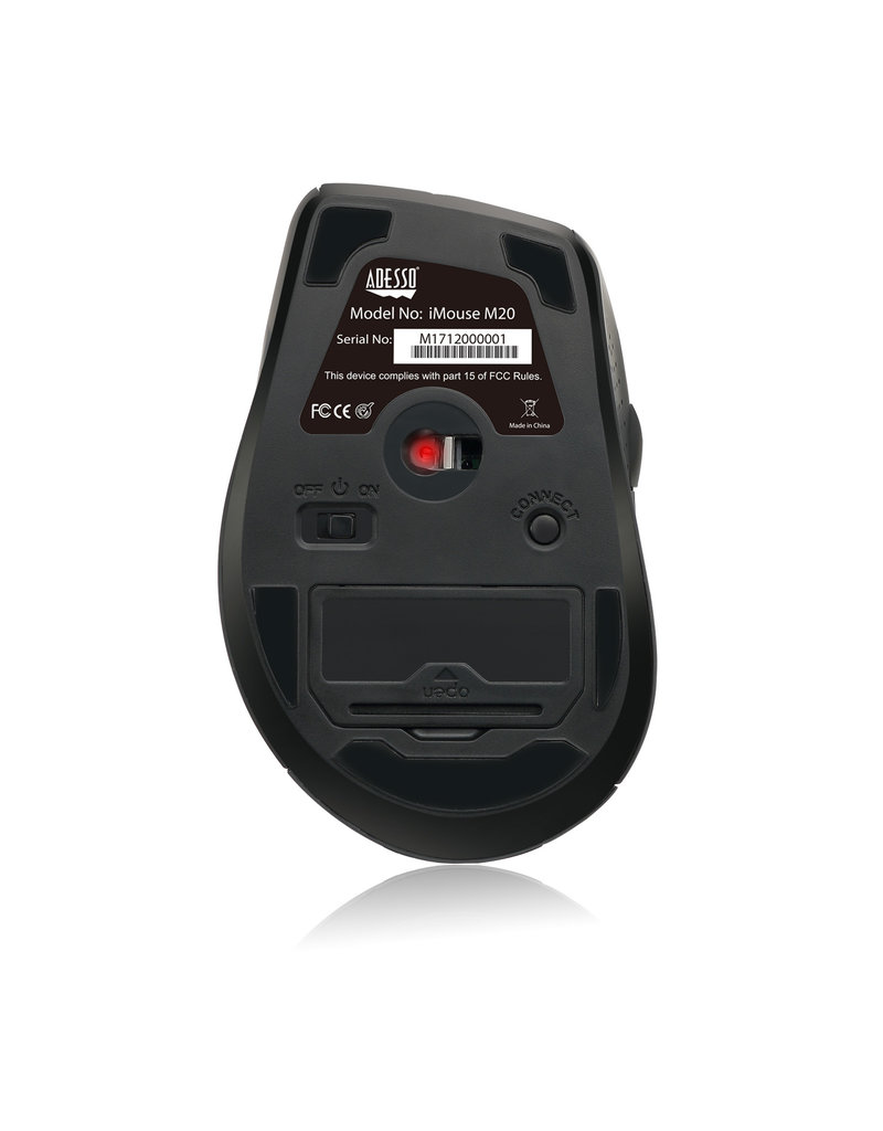 ADESSO WIRELESS ERGONOMIC MOUSE RED